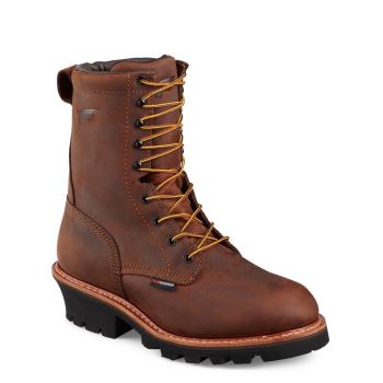 Red Wing LoggerMax 9-inch Insulated Waterproof Safety Toe Veiligheidsschoenen Heren DonkerBruin - 4417
